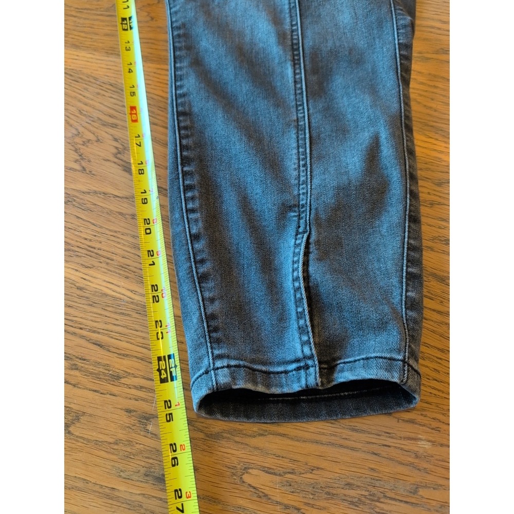 Torrid Jeans Bombshell Skinny Womens Sz 24R Gray Front Seam Stretch Split Hem - Picture 8 of 10